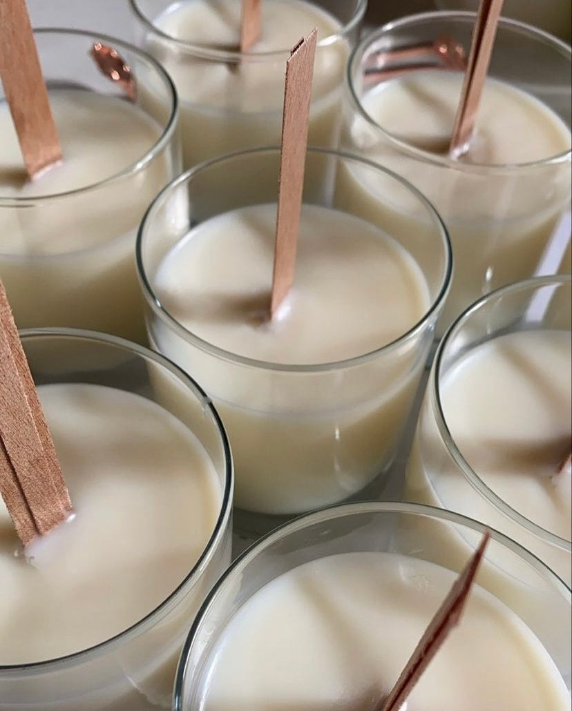 Velas anónimas mecha de madera