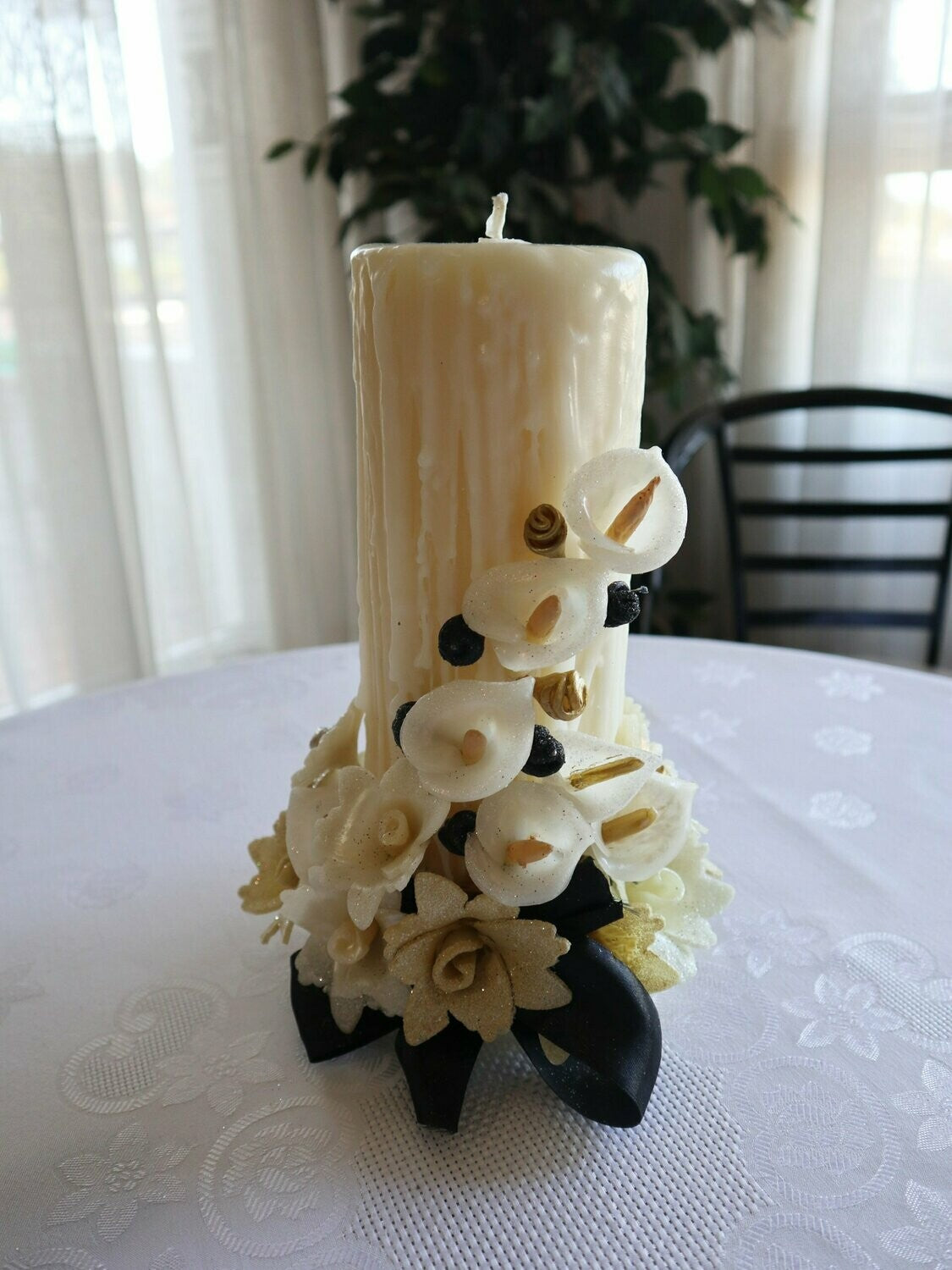 Centro de mesa Black&Gold