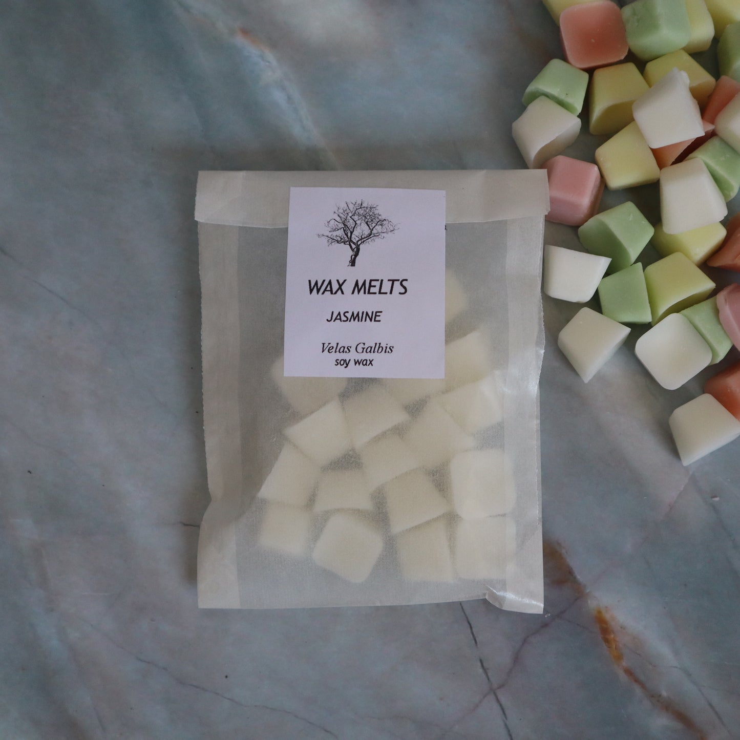 Paquete wax melts white