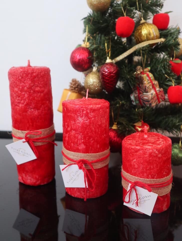 Vela piedra roja