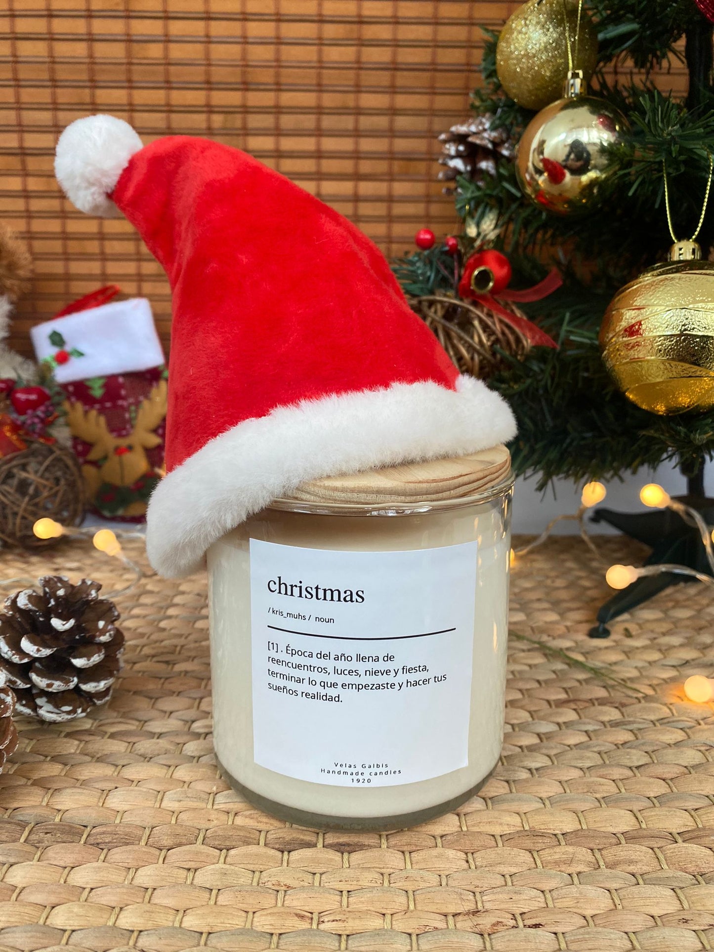 Christmas soy candle