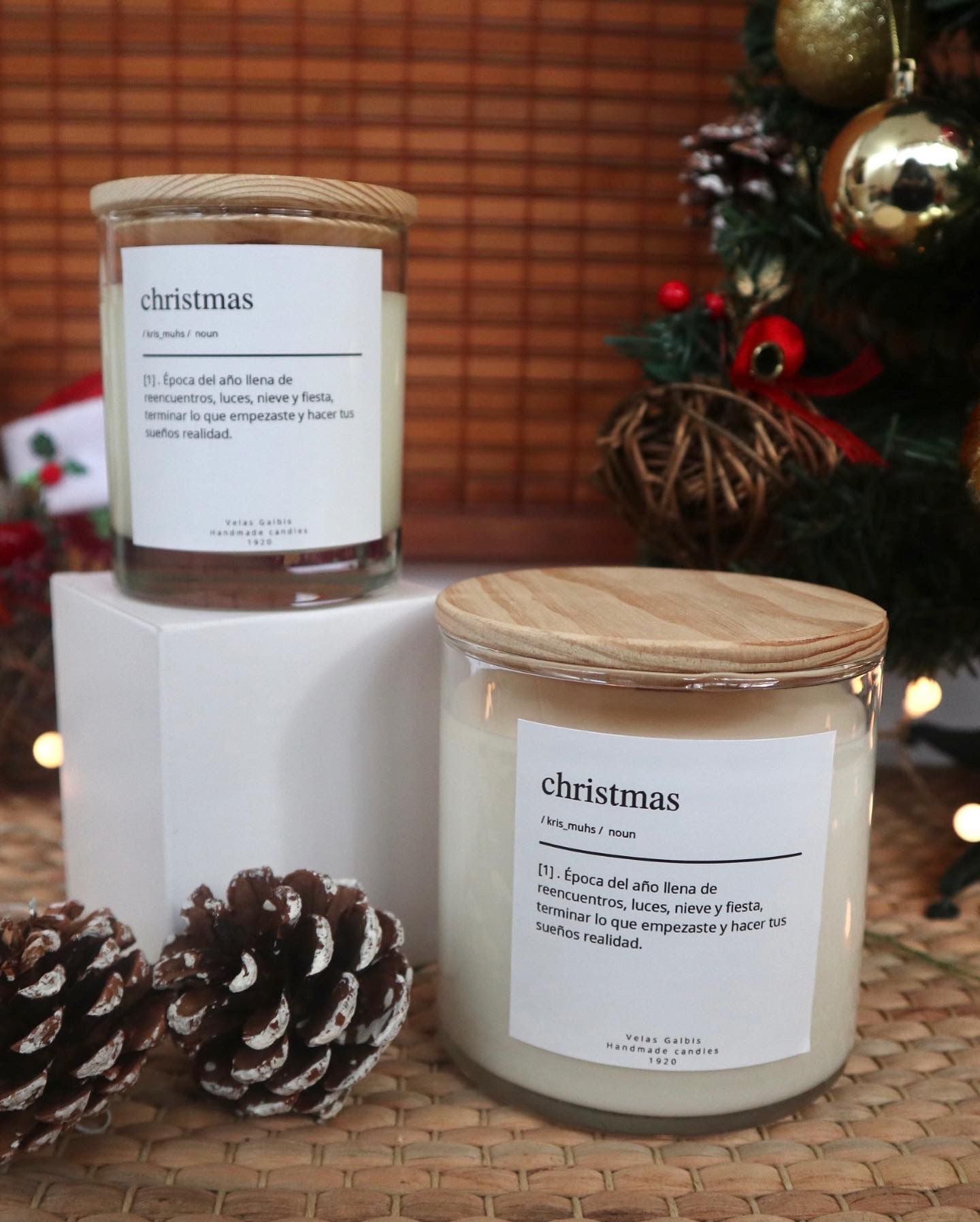 Christmas soy candle