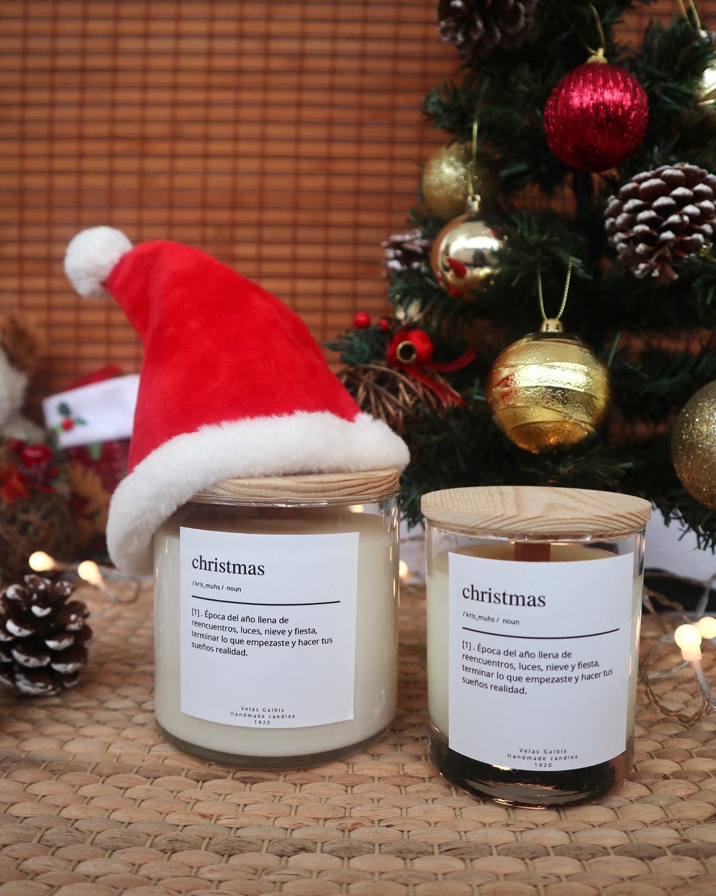 Christmas soy candle