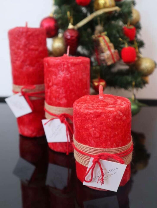 Vela piedra roja